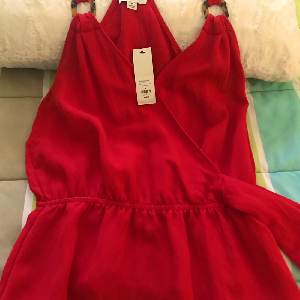NWT never worn red halter top